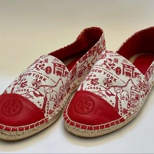 New Tory Burch Color Block Flat Espadrille